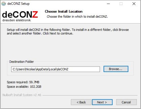 Installation Deconz Windows 10