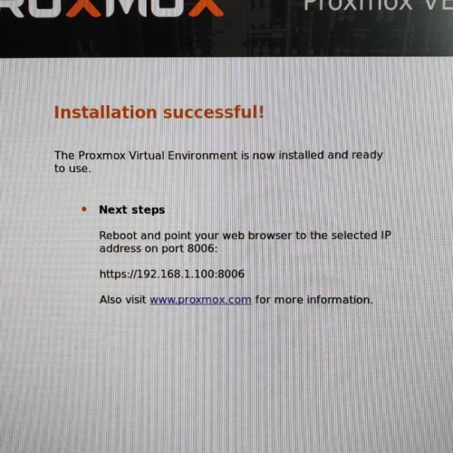 Installer Proxmox sur un NUC Intel pour Jeedom