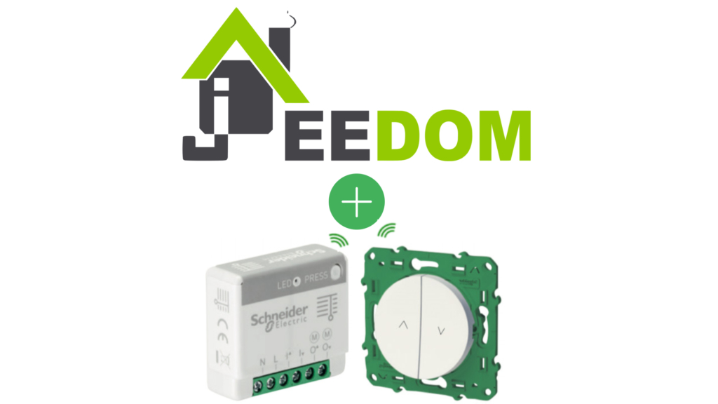 Schneider electric actionneur pour volet roulant Odace SFSP compatible avec Jeedom
