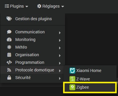 Accéder au plugin Zigbee officiel Jeedom compatible dongle ELELABS