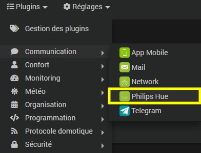 Installer le plugin Philips Hue officiel et compatible avec Jeedom