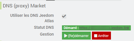 Activer service DNS Jeedom