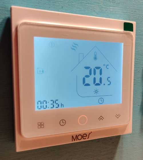 Thermostat ZigBee pour plancher chauffant ou radiateur électrique  compatible Tuya SmartLife, Lidl Home et Jeedom