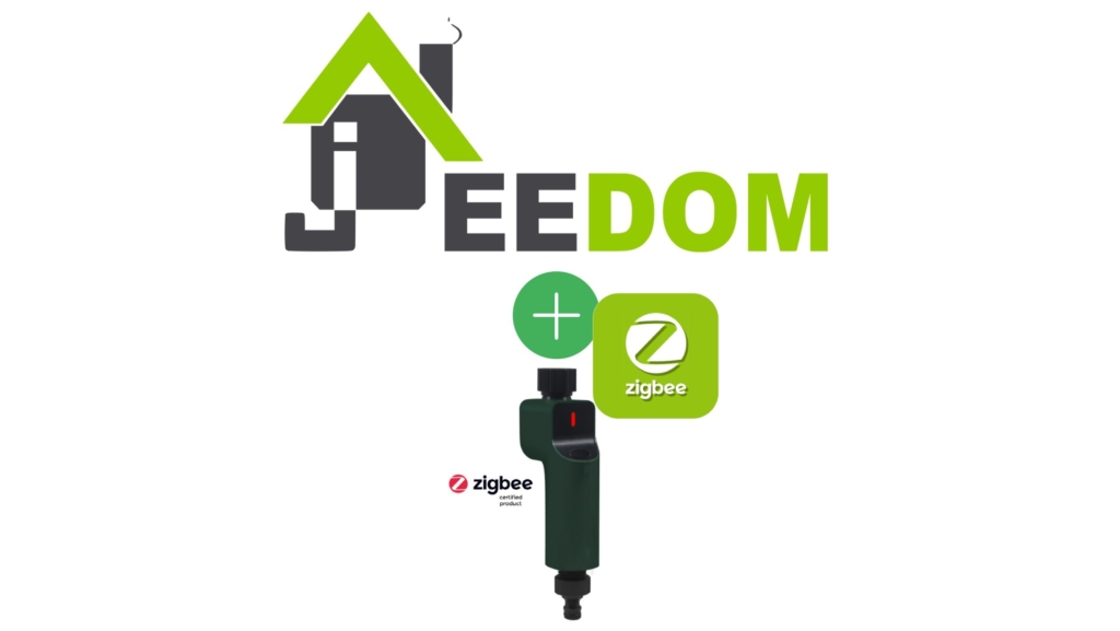 Électrovanne et programmateur Zigbee de SASWELL compatible avec Jeedom
