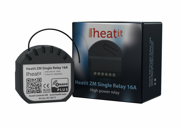 Heatit ZM single relay 16A Z-Wave+ compatible avec Jeedom
