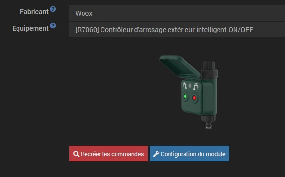 Contrôleur d'arrosage R7060 Zigbee 3.0 de WOOX compatible avec Jeedom