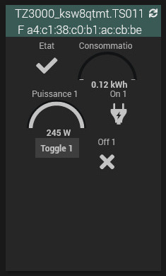 Prise connectée Zigbee 3.0 de NOUS avec mesure de la consommation d'énergie compatible avec Jeedom