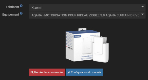 Motorisation pour rideau AQARA Zigbee 3.0 Curtain Driver E1 compatible avec Jeedom