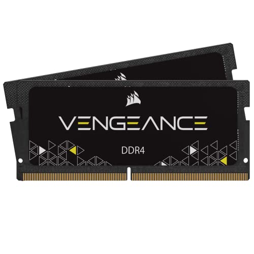 Corsair Vengeance SODIMM 32Go (2x16Go) DDR4 3200MHz C22 Mémoire pour Ordinateur Portable/Notebook - Noir