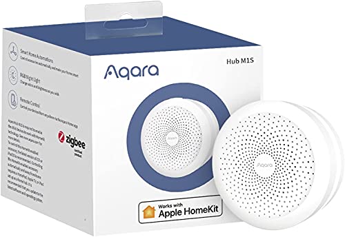 Aqara Hub Domotique M1S(Wi-Fi 2,4 GHz requis), Pont sans Fil Smart Home pour Système d'Alarme, Domotique, Moniteur et Contrôle à Distance, Prend en Charge Alexa, Google Assistant, HomeKit et IFTTT