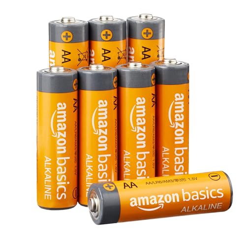 Amazon Basics Piles Alcaline 1,5 V pour le quotidien - Lot de 8 (le visuel peut différer)
