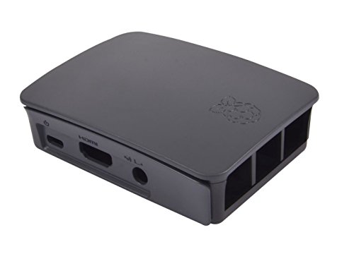 Raspberry Pi - RPI3CASE-BG - Boîtier PC - Étui pour Modèle B – Noir/Gris