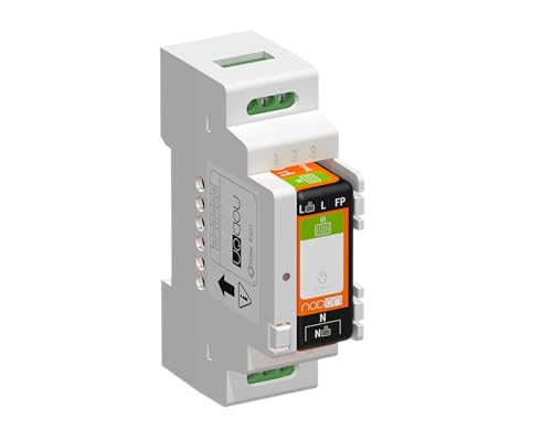 NodOn - Boîtier Rail DIN pour modules Zigbee et EnOcean, pack de 5 unités, accessoire, tableau électrique, compatible avec tous les modules NodOn, installation simple, branchement rapide, sans travaux